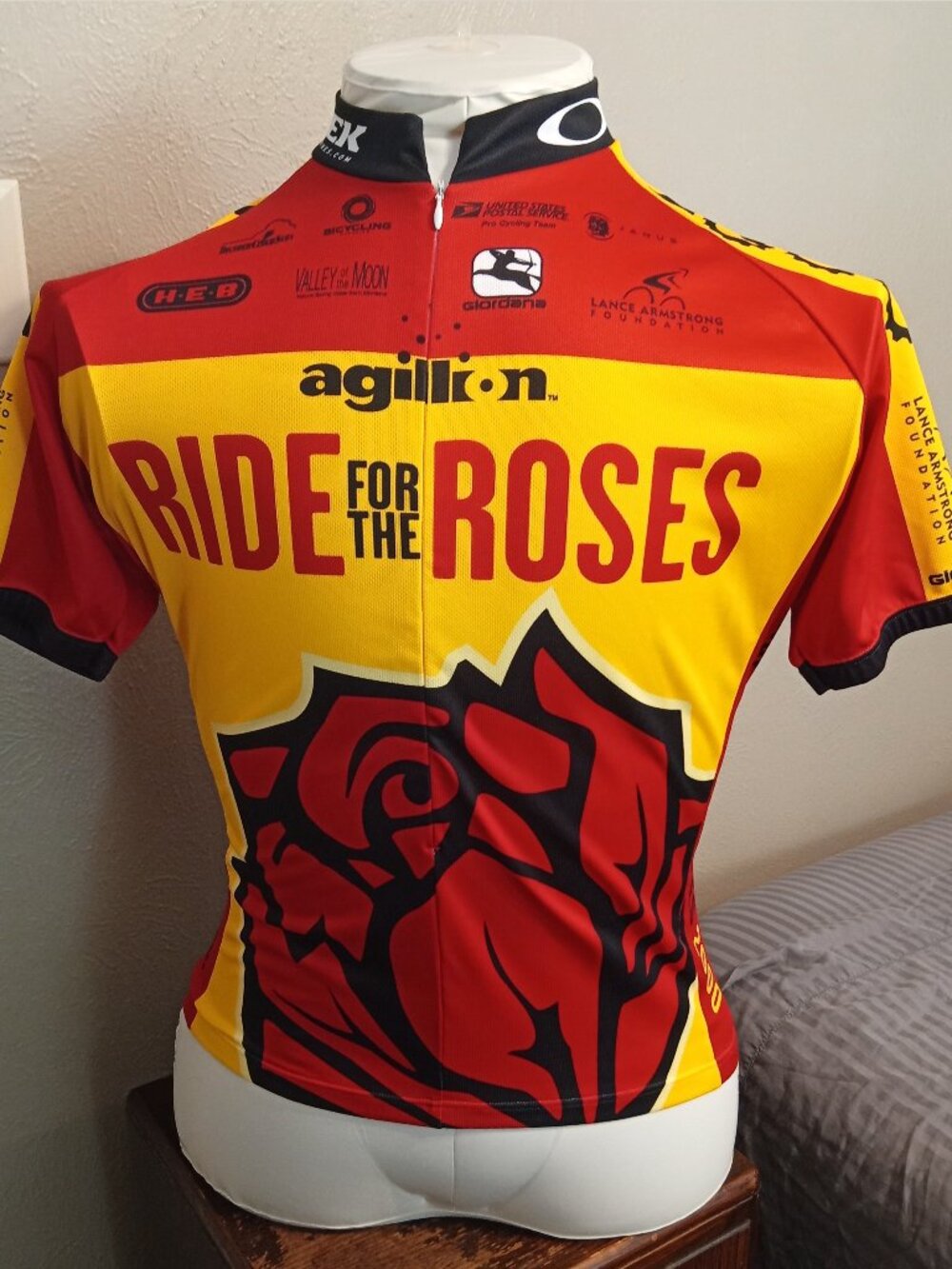 Vintage Collectible Cycling Jersey: 2000 Ride for the Roses (Lance Armstrong)